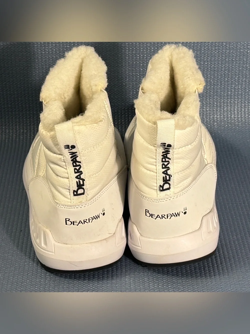 Bearpaw Women's Puffy Ankle Snow Boots White Size 8